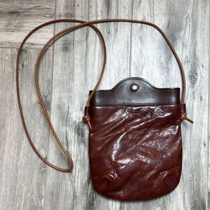 Old Trend Ladies Brown Embossed Out West Crossbody Bag